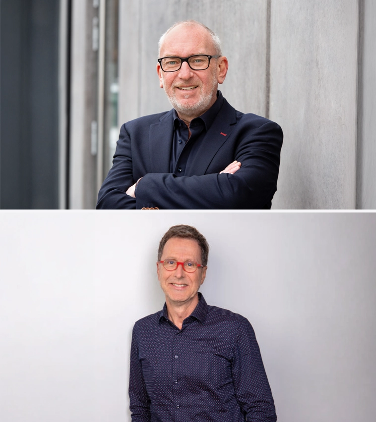 Porträt Martin Reber Und Dieter Bauer